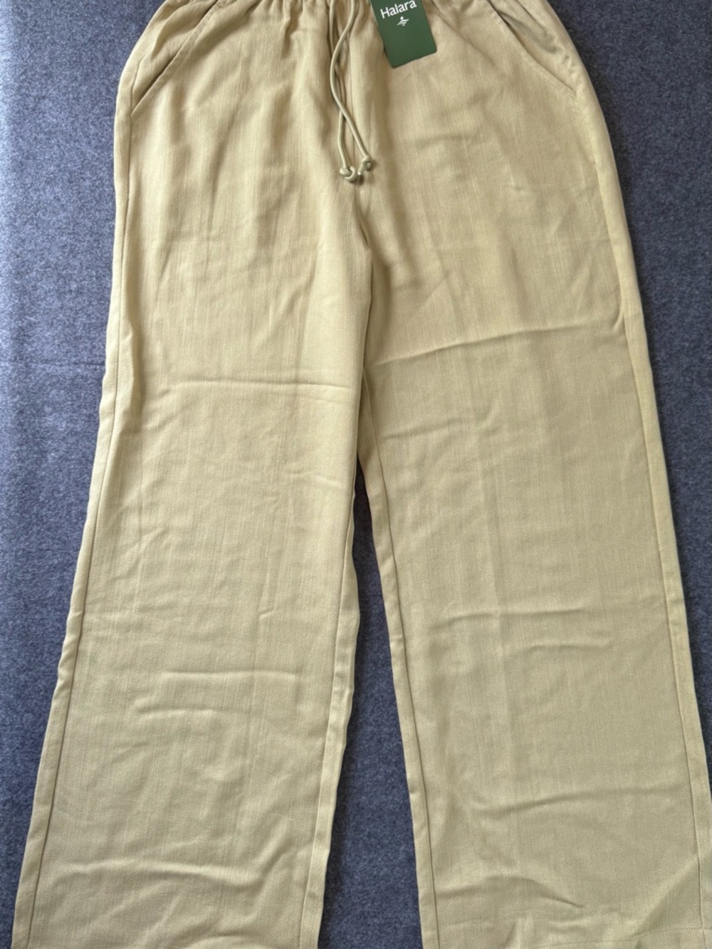NWT Halara High Waisted Linen Blend Casual Pants - Picture 2 of 4